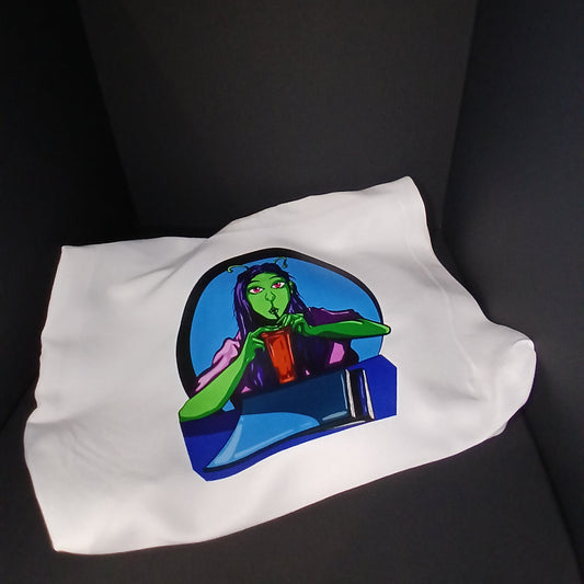 Canvas Tote Bag - Alien Girl