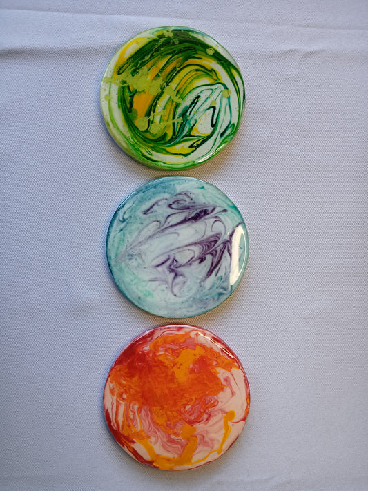 Watercolor Mandalas - Single Coasters