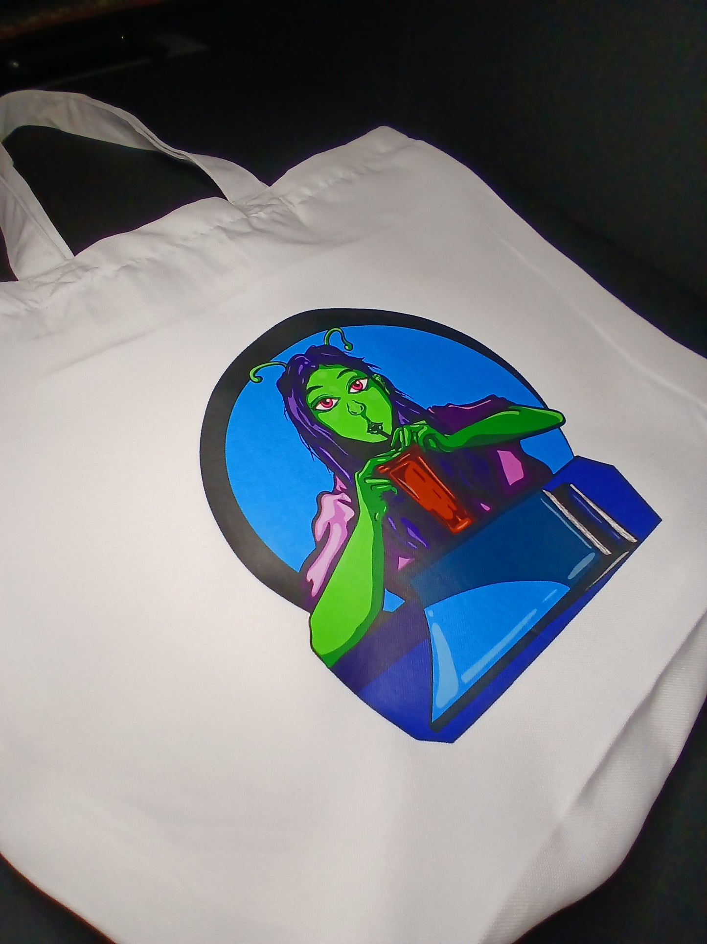 Canvas Tote Bag - Alien Girl
