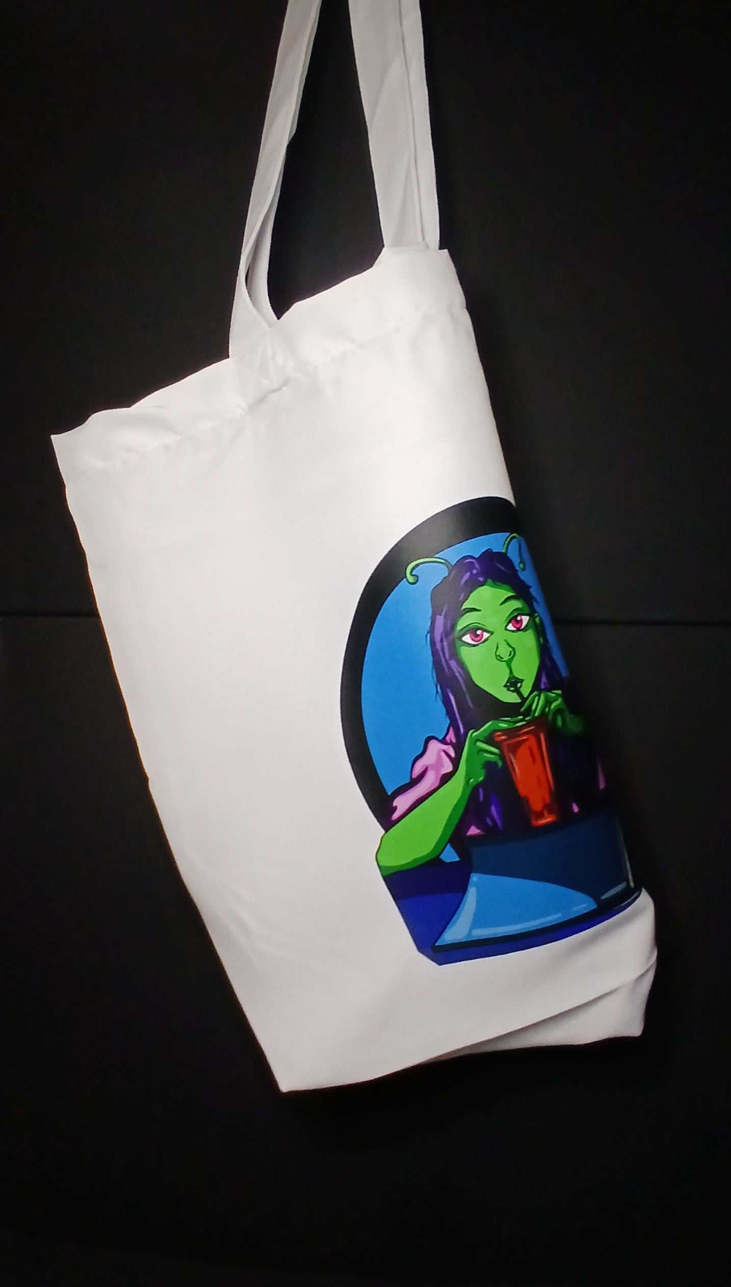 Canvas Tote Bag - Alien Girl