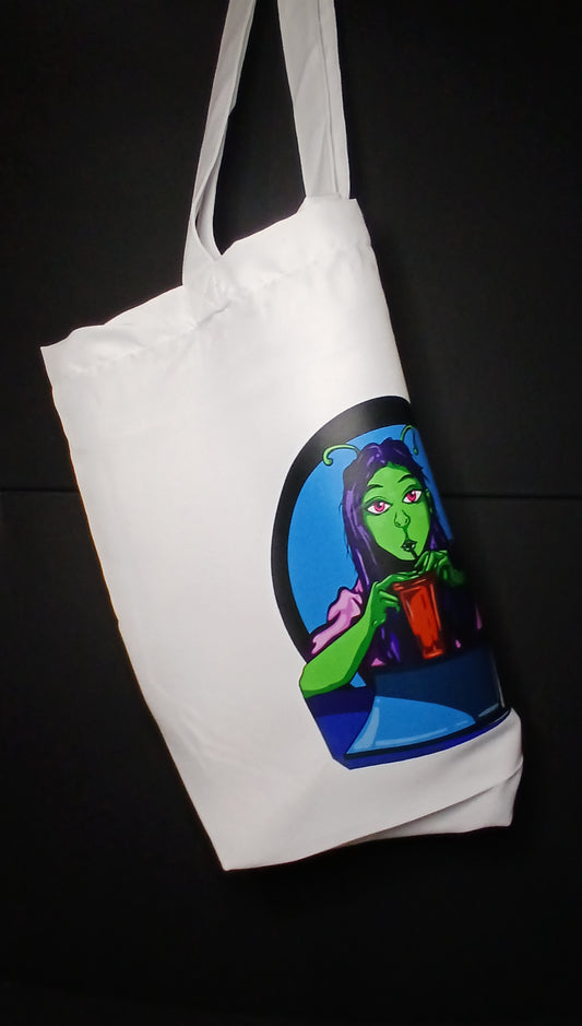 Canvas Tote Bag - Alien Girl