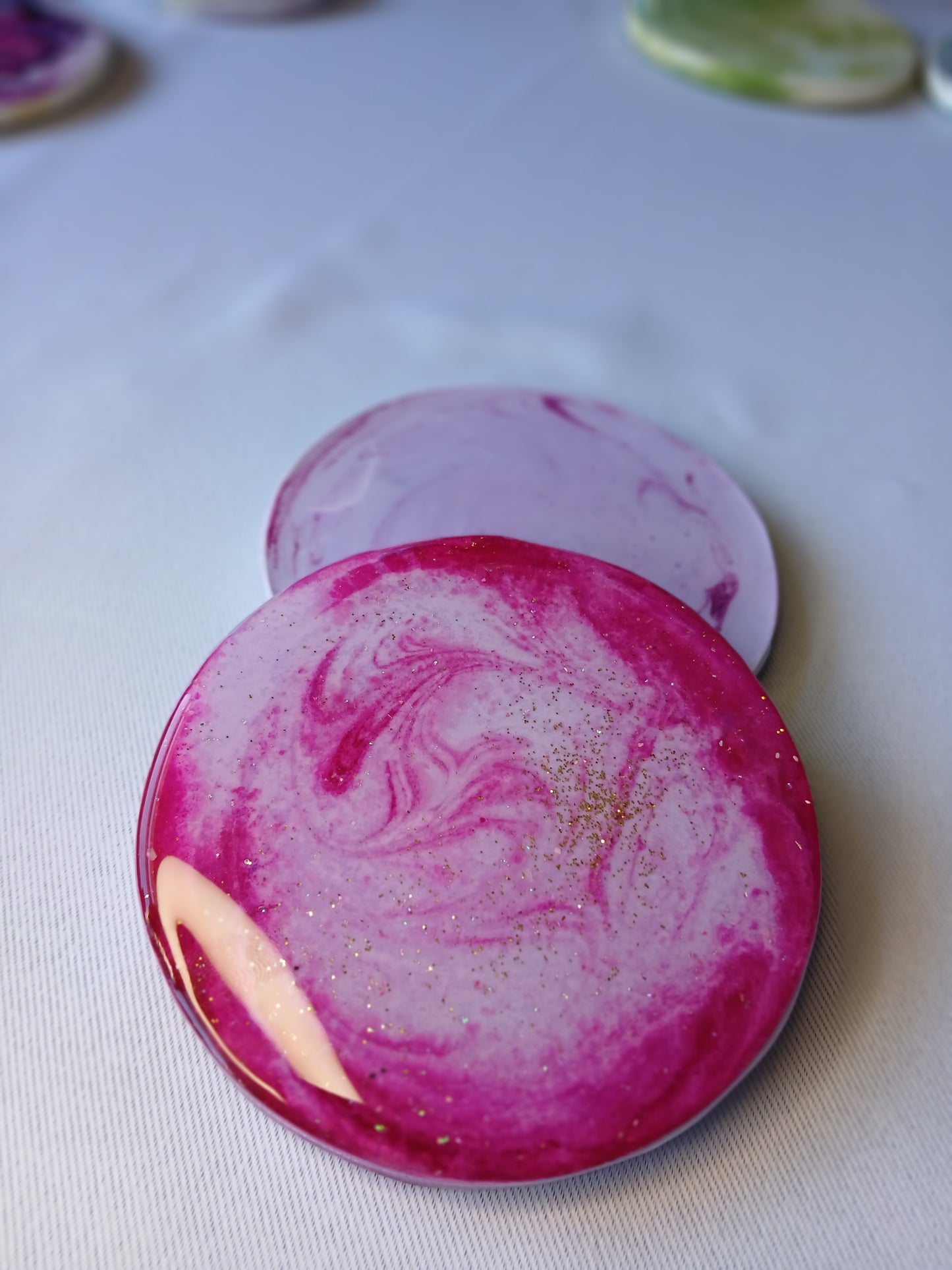 Pink Galaxy Coasters (set of 2)