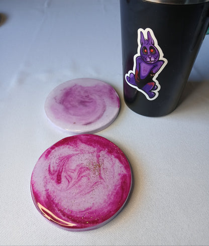 Pink Galaxy Coasters (set of 2)