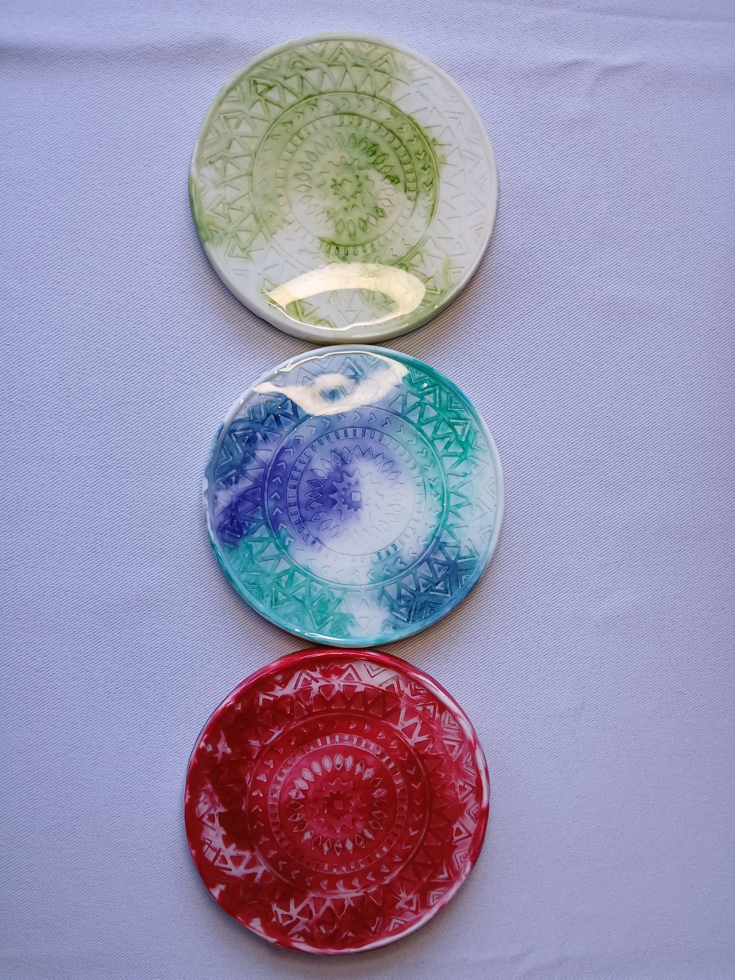 Watercolor Mandalas - Single Coasters