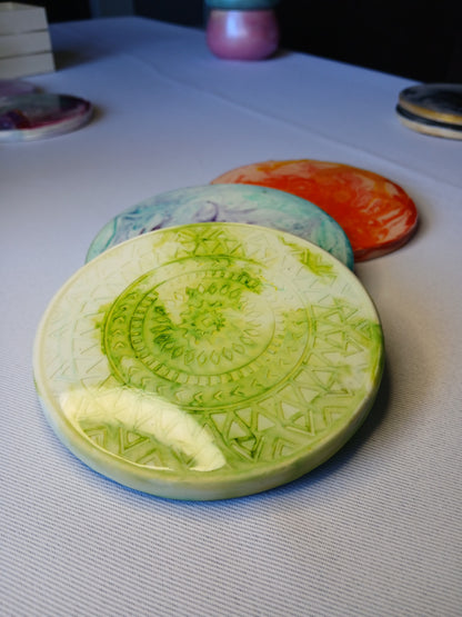 Watercolor Mandalas - Single Coasters