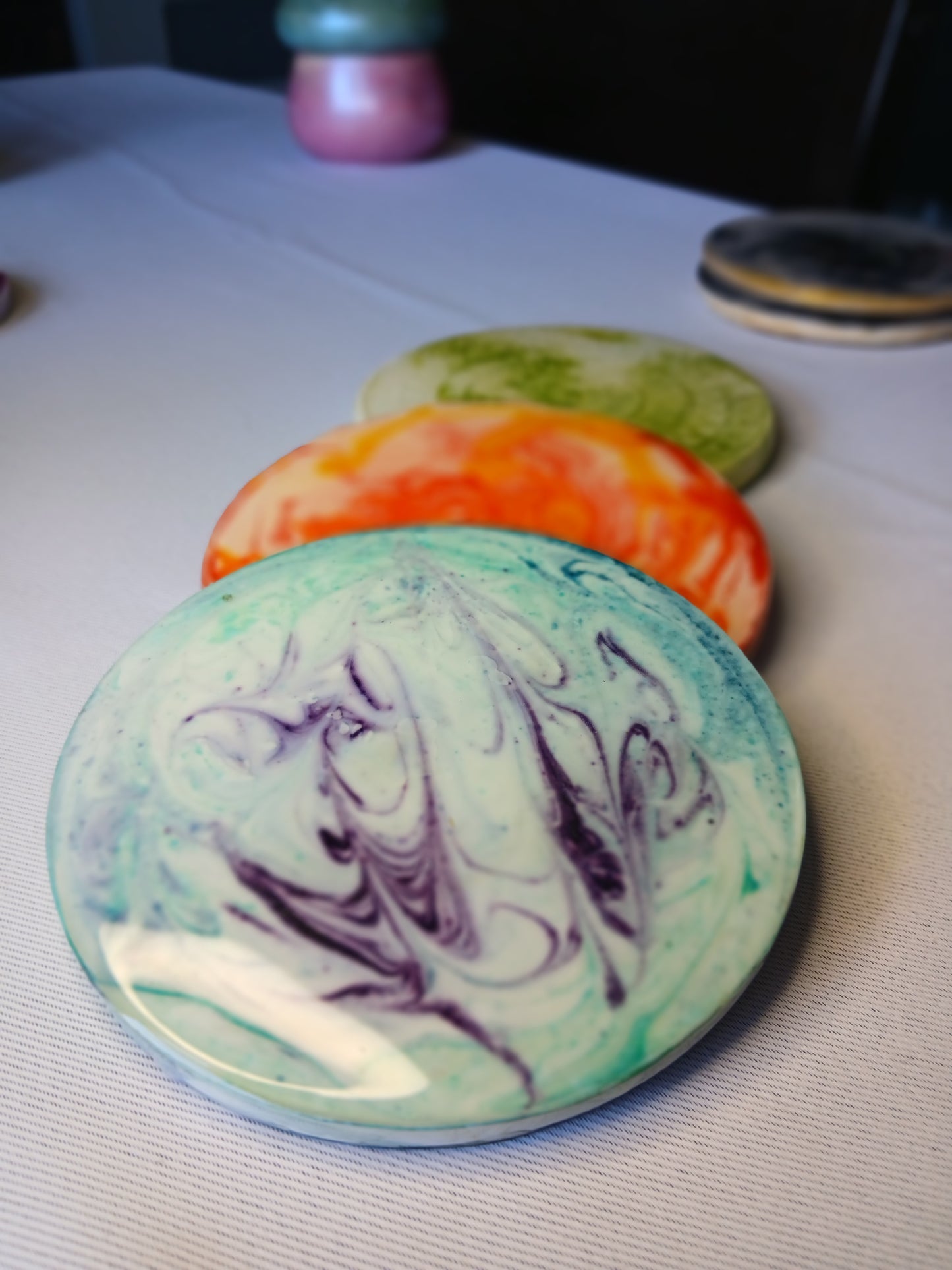 Watercolor Mandalas - Single Coasters