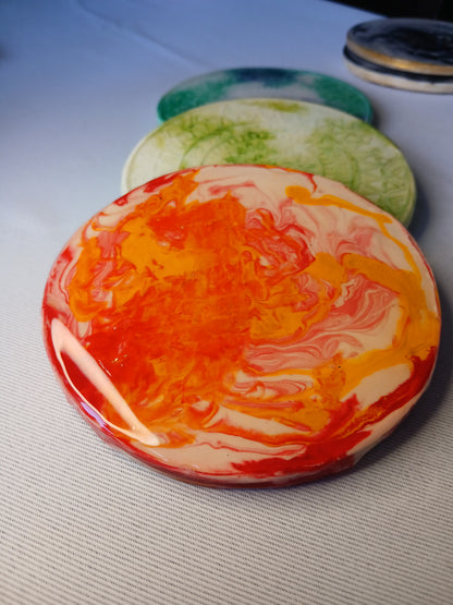 Watercolor Mandalas - Single Coasters