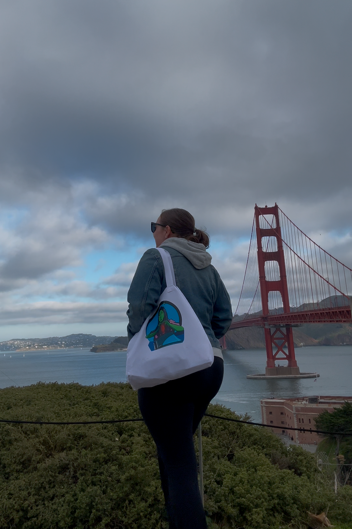 Canvas Tote Bag - Alien Girl