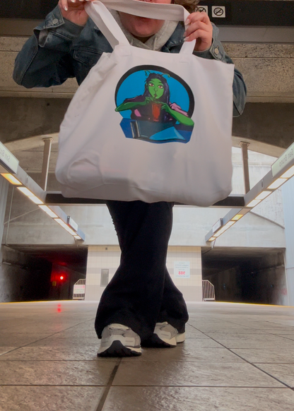 Canvas Tote Bag - Alien Girl