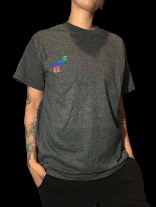 Short sleeve tee - rainbow dino