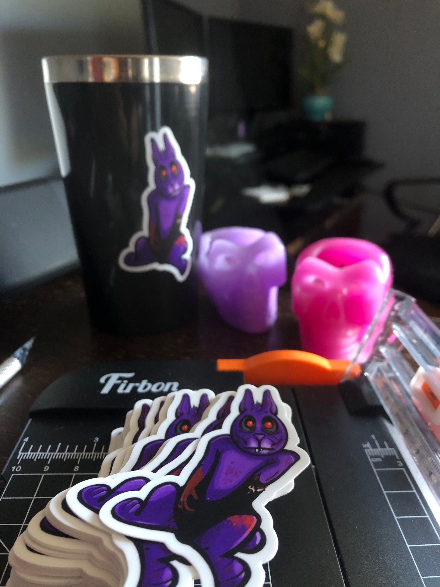 5 pack - psycho bunny stickers