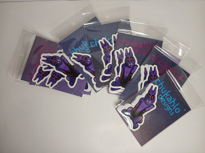 5 pack - psycho bunny stickers